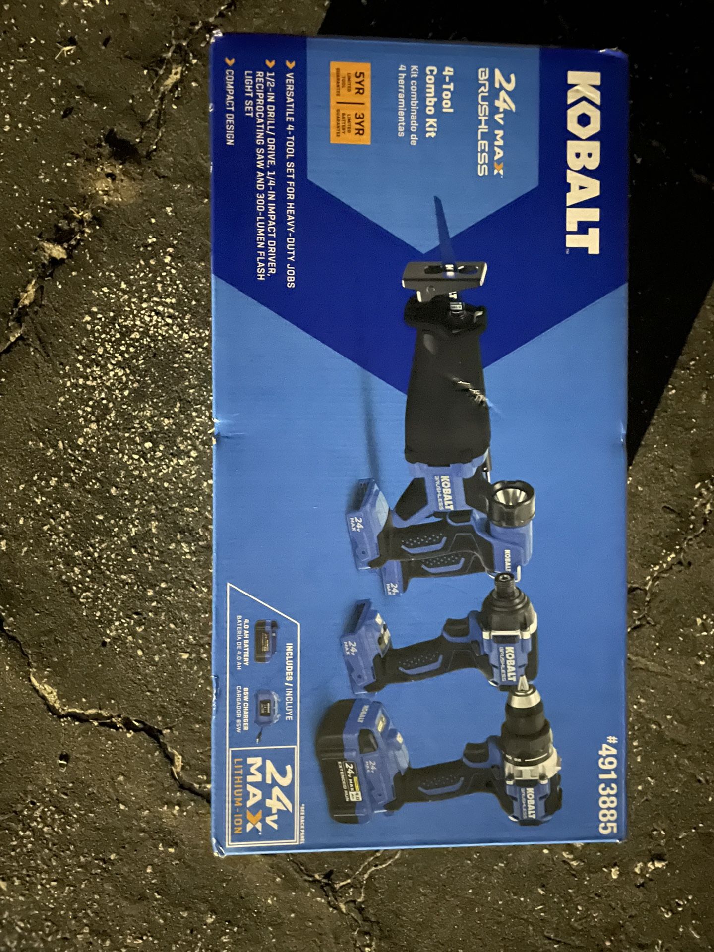 4 Piece kobalt Tool Set