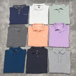  Qty 15 Men’s Size Small Short Sleeve Casual Polo Shirts