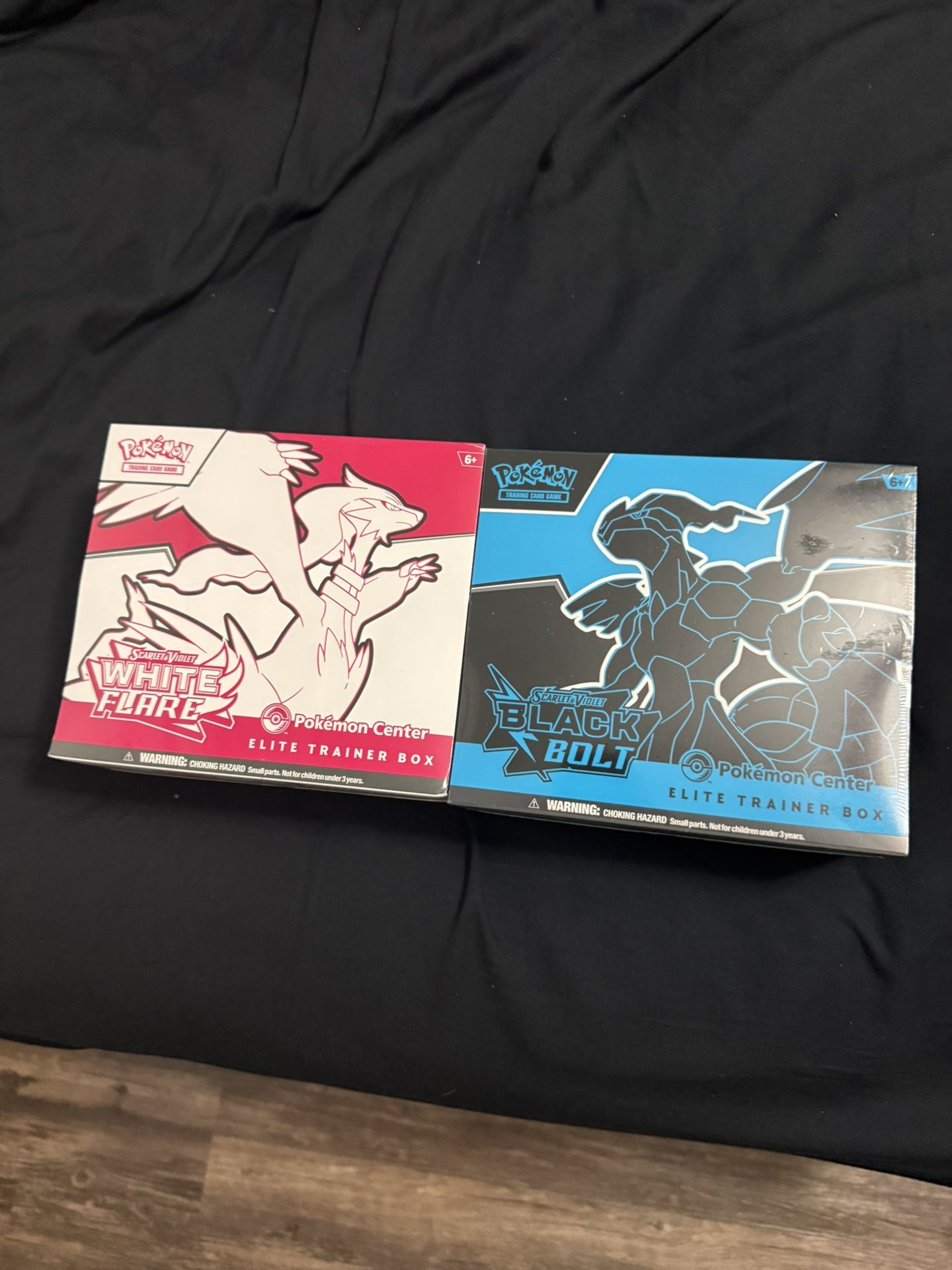 Pokemon Center White Flare & Black Bolt ETB Elite Trainer Box Sealed Pokemon TCG