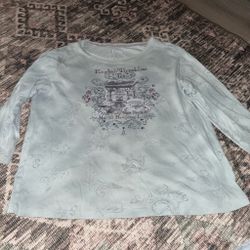 Baby blue fairy core Tee shirt