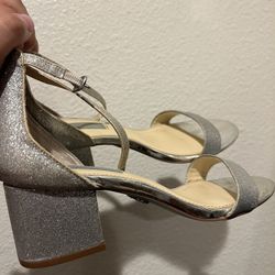Sparkly Silver High Heels 