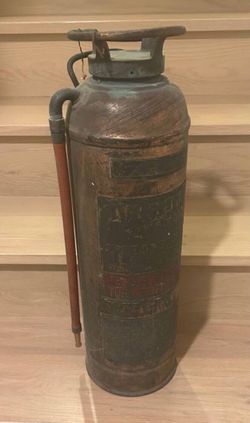 Large Antique Arrow Fire Extinguisher
