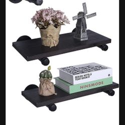 PRICE DROP**BRAND NEW Floating Shelves with Industrial Pipe Brackets