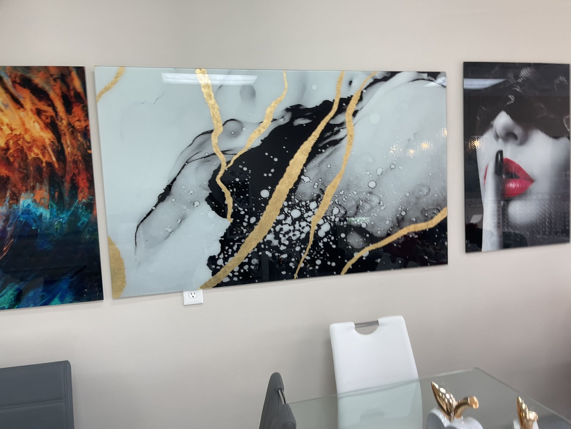 New Tempered Wall Glass Art 60x36 Home decor