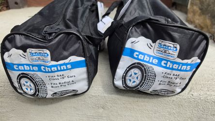 Laclede Cable Tire Chains – Set of 4 (2 Pairs) – Model 1038