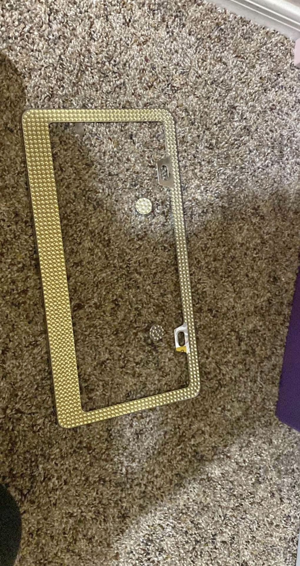 Gold License Plate