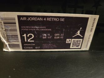 2   pair Air Jordan 4 Retro SE Size 12