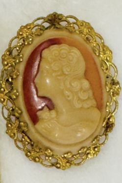 Vintage Victorian Cameo Brooch
