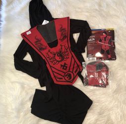 Boys red ninja costume