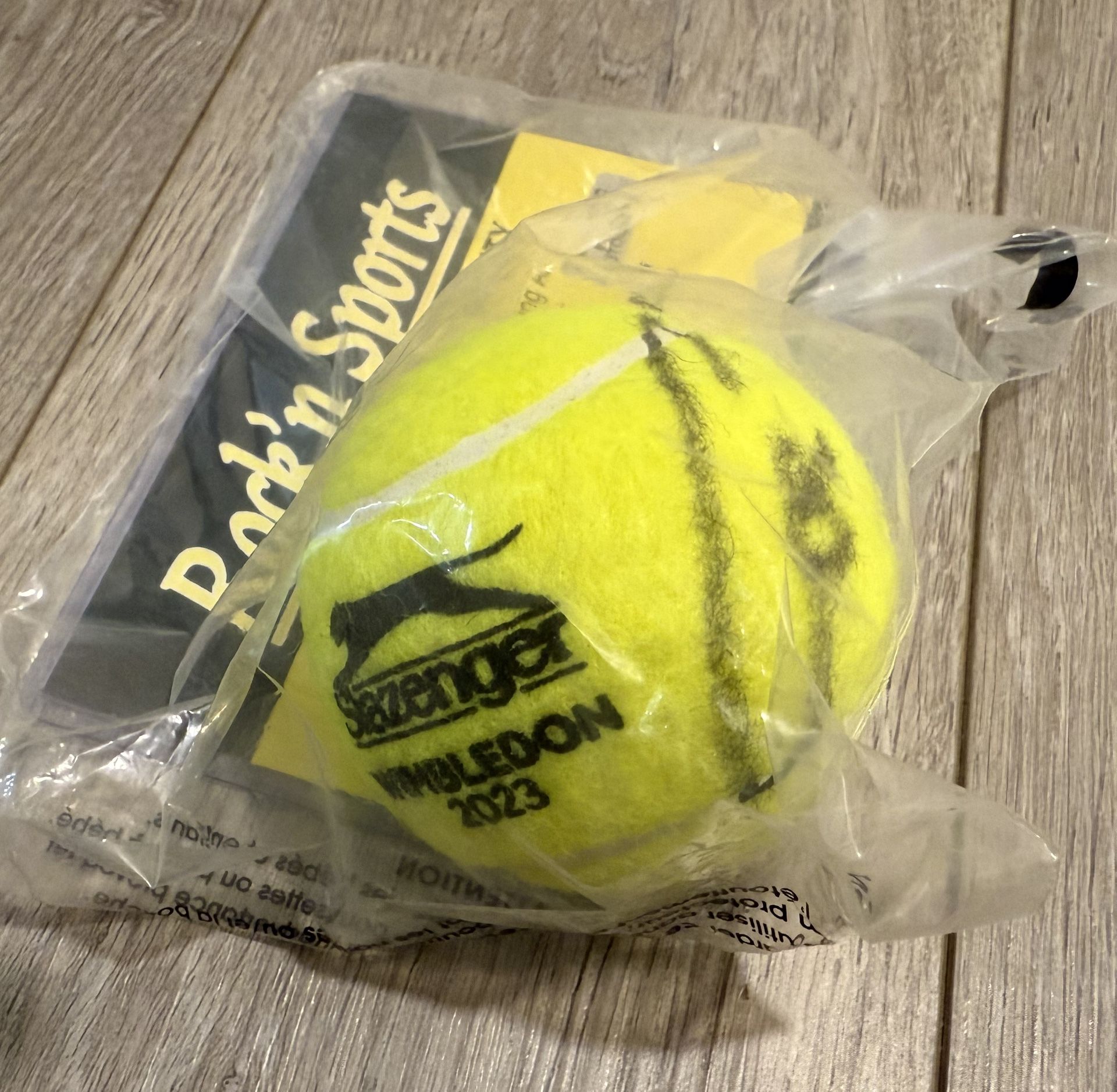 CARLOS ALCARAZ AUTOGRAPH 2023 WIMBLEDON TENNIS BALL