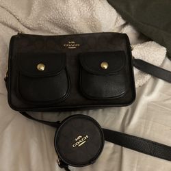 Coach Body Purse With Matching Wallet 
