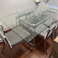 Glass Dining Table 