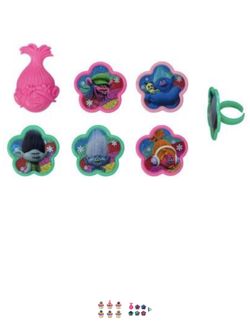 Dreamworks Trolls Rings 24 Count