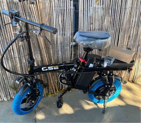 CS Electric Foldable Bicycle 22mph