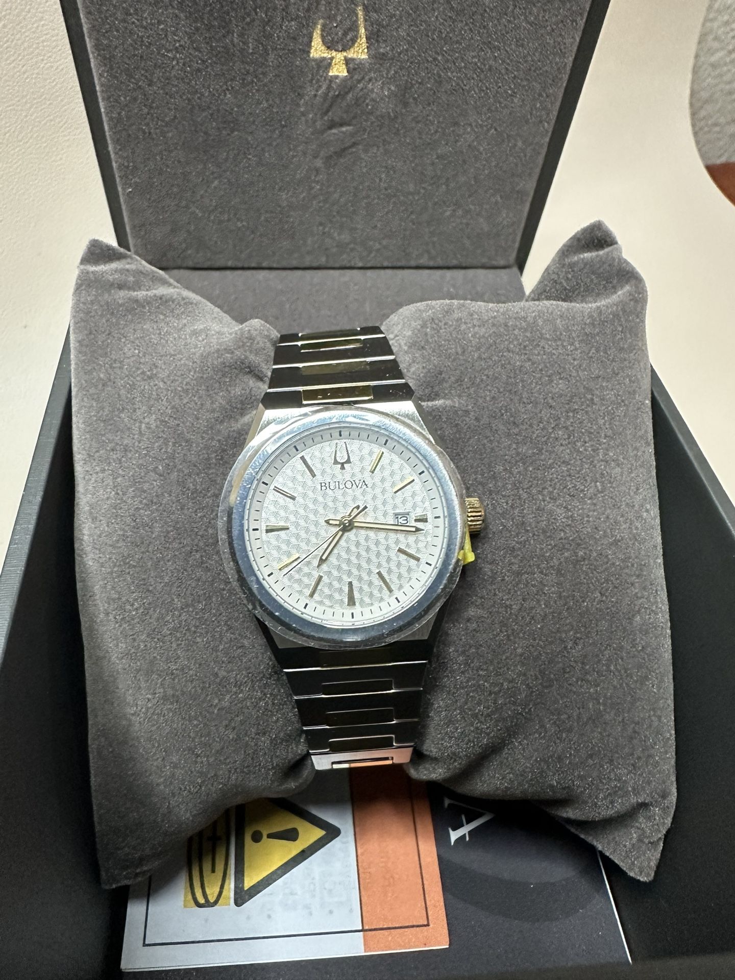 Bulova Two Tone Stainless Steel Quartz Ladies Watch  