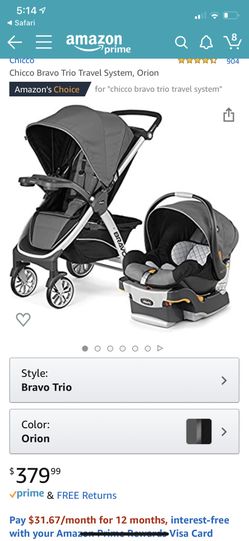Chico Bravo Trio travel system ( car seat/ stroller)