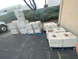 precast concrete ballast blocks / tent-anchor blocks / sign-base counterweights