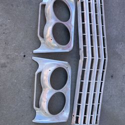 1962 used Chevy Impala aluminum grill and headlight bezels-excellent condition.