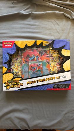 Pokemon Ascended Heroes Mega Feraligatr EX Box