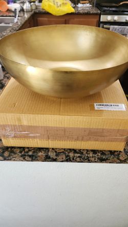 Antique Lightweight Brass Decorative Bowl
