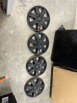 Hubcaps 15” inch To be used with steelie rims fits many cars honda nissan hyundai toyota ect good condition