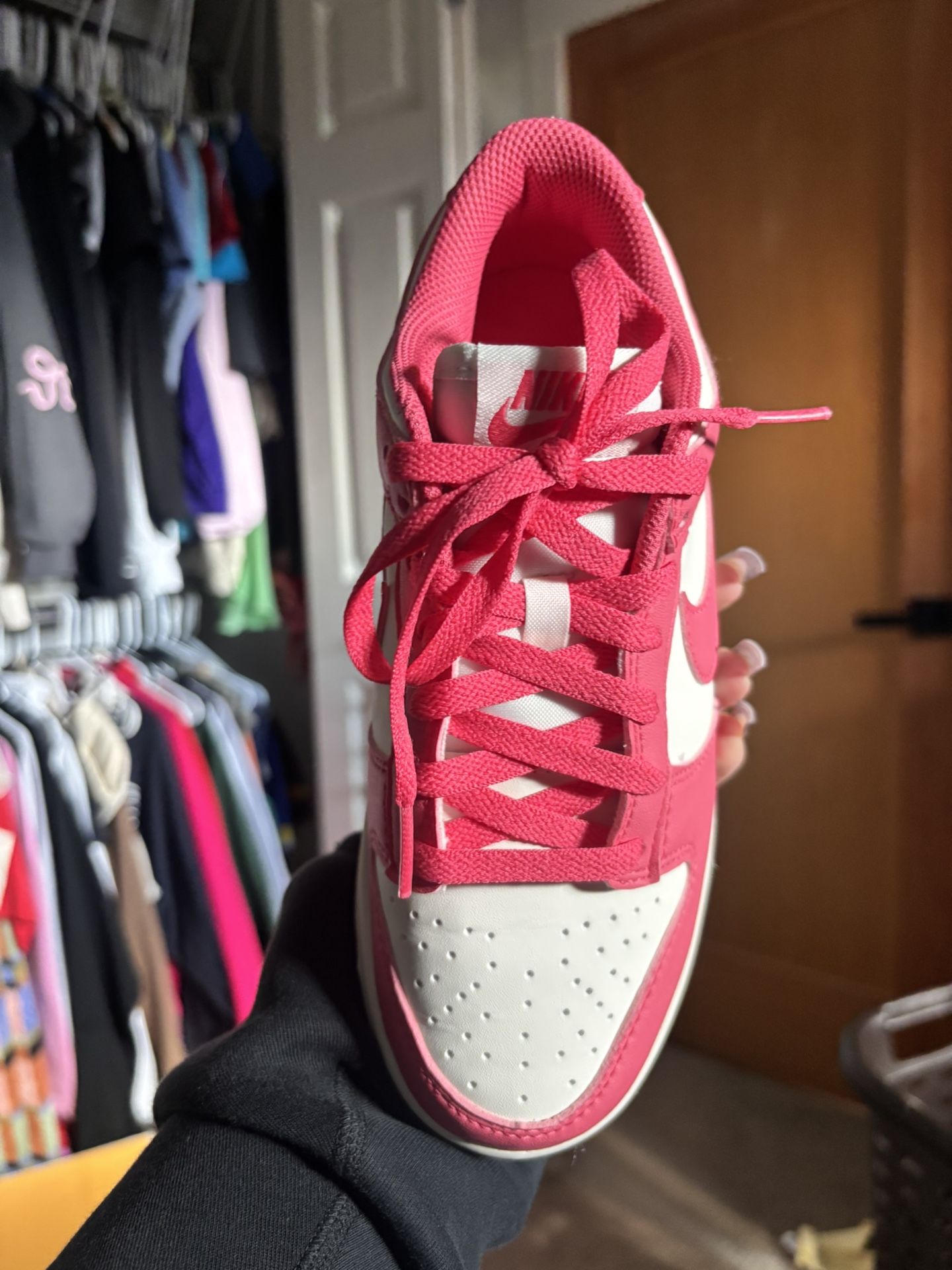 Coral Colored Dunks - Worn Once Size 6 1/2