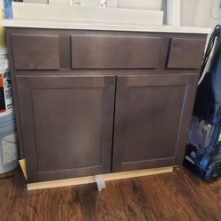 bathroom vanity with top included. 36 x21" tall 34 1/2 