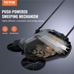 Walk-behind Hand Push Floor Sweeper