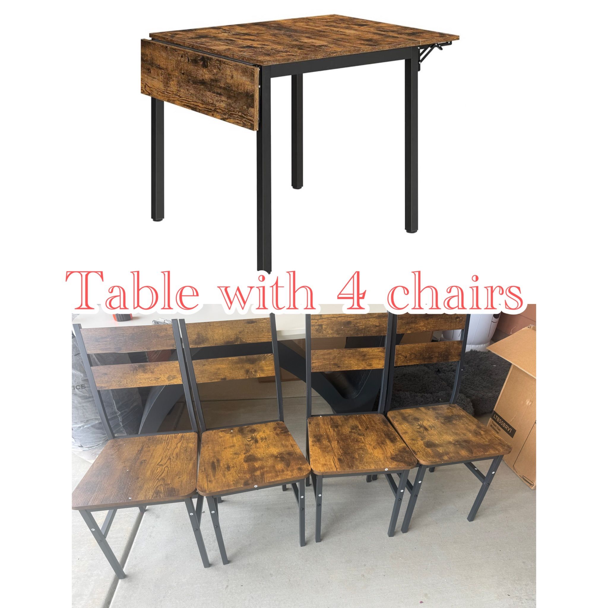 Dining Table With 4 Chairs