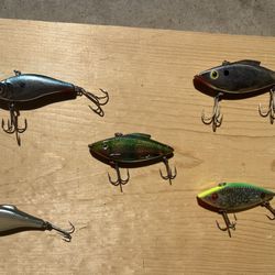 5 Chatter Baits - Fishing Lures 