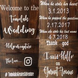 Custom wood sign