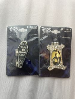 D23 Expo 2024 Box Lunch Exclusive Nightmare Before Christmas Pin Set 