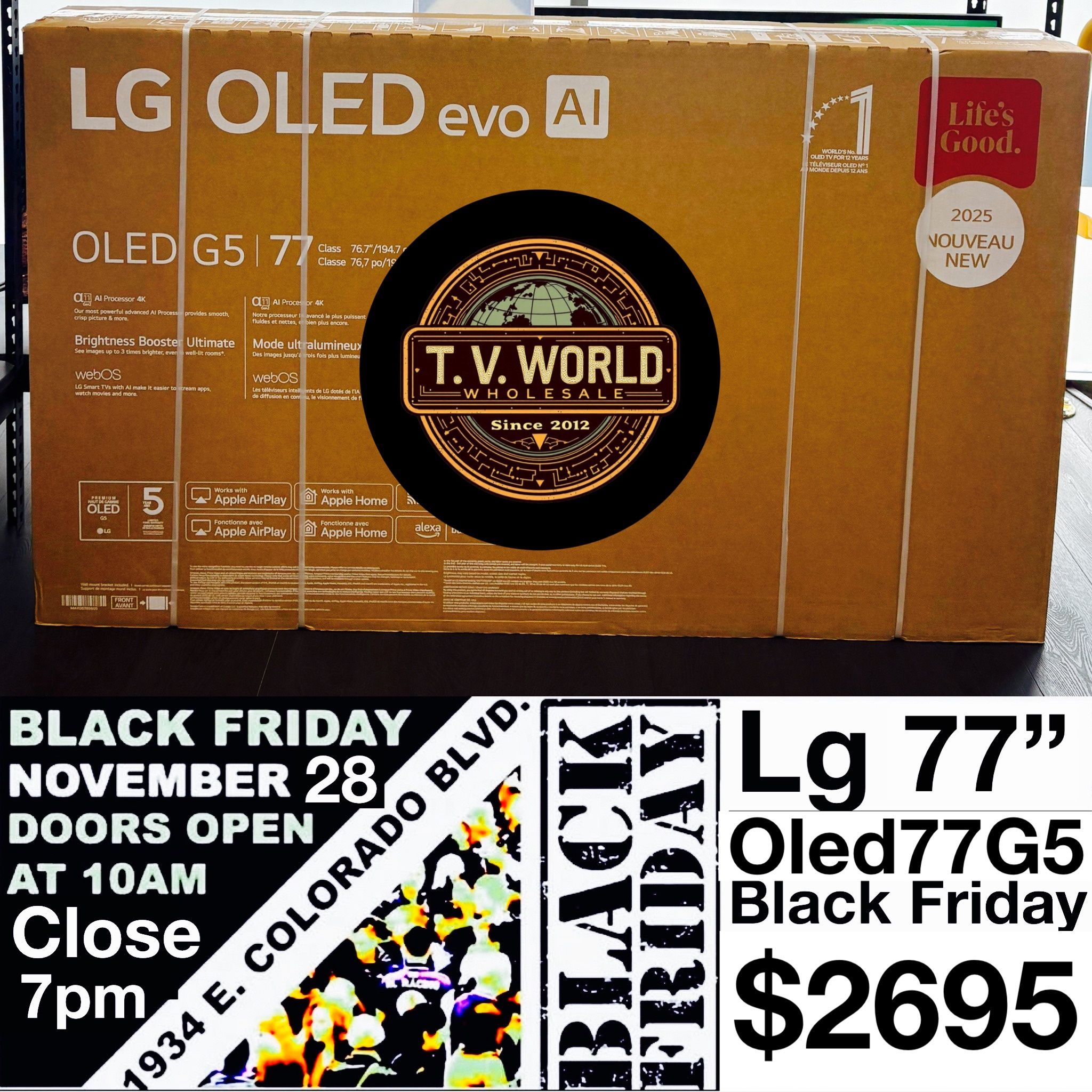 77 INCH LG OLED G5 NEW BLACK FRIDAY SALE TVS LG OLED G5 !!