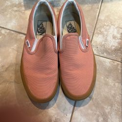 Women’s Pink Vans Shoes Size 8