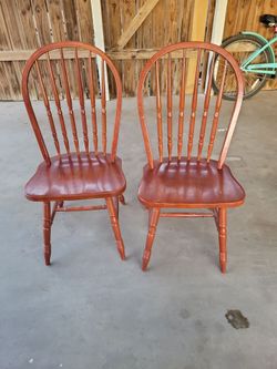 Wood chairs