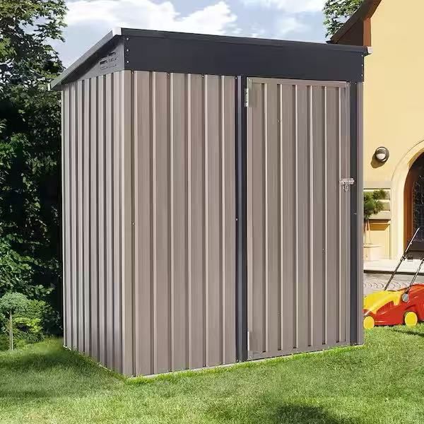 5x3 Metal Shed with Single Lockable Door