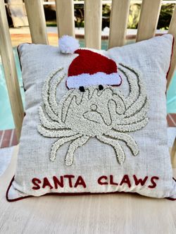 Santa “CLAWS” Pillow