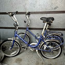 Vintage Rare Univega Folding Bikes
