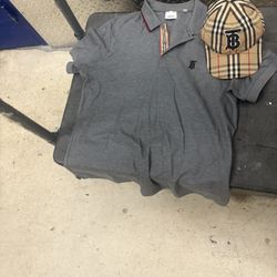 Burberry Shirt And Hat 