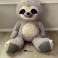 Giant Jumbo Large Stuffed Sloth Plush Stuffed Animal