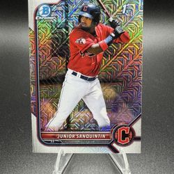 2022 Bowman - Chrome Prospects Junior Sanquintin #BCP-80 Mojo Refractor (RC)