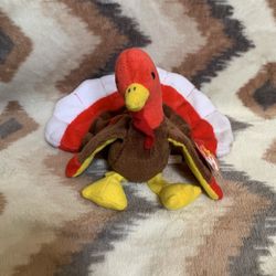 TY Beanie Baby – GOBBLES the Turkey (5.5 in