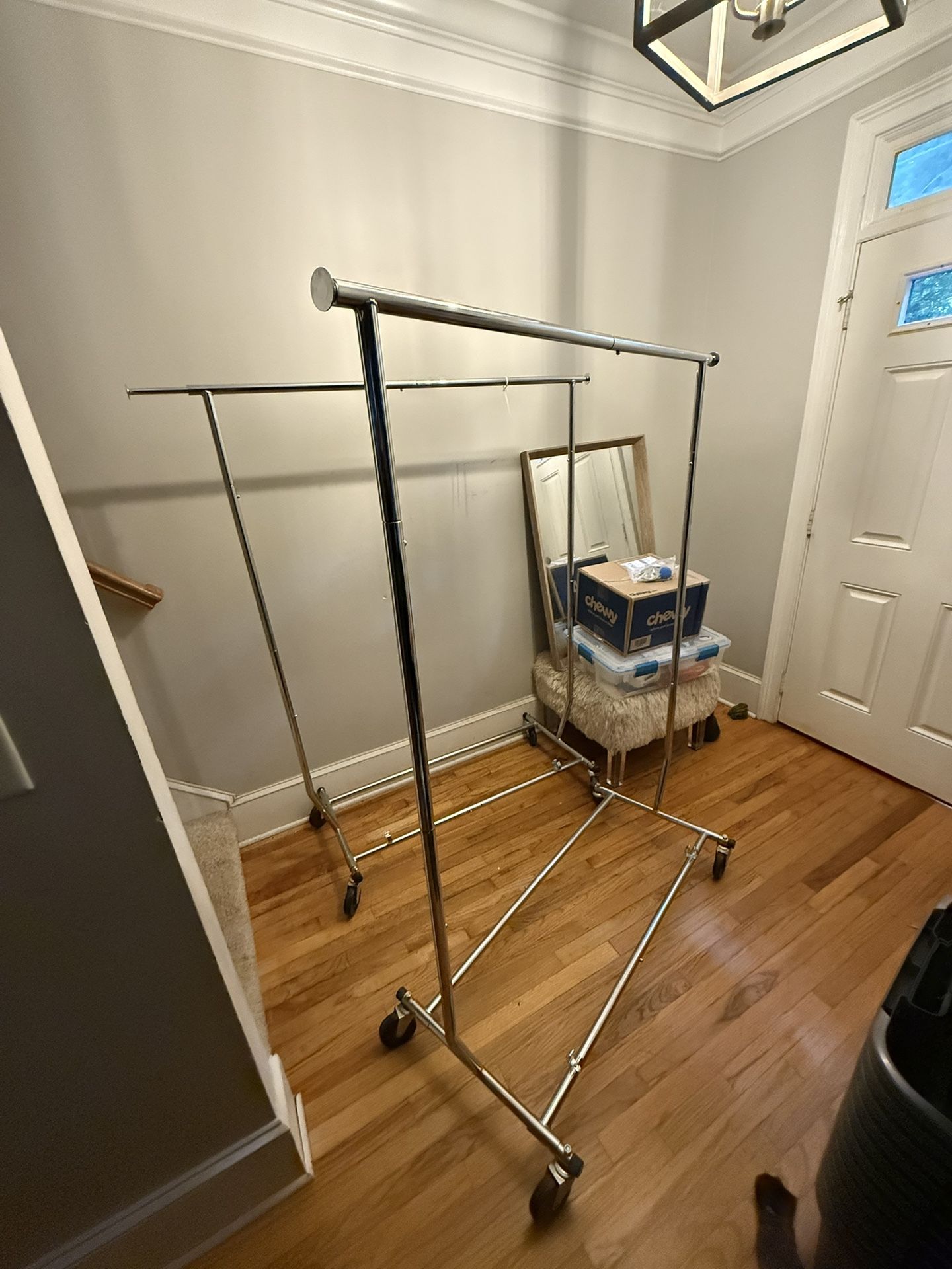 Single Rolling Clothes Rack (Set Of 2)