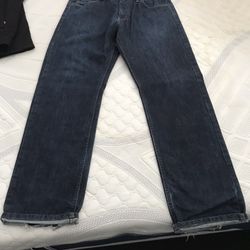 nautica jeans relaxed fit 33x32 dark denim blue