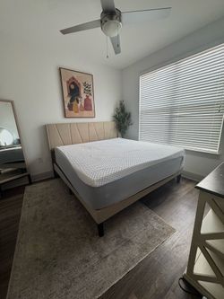 Nectar King size Memory Foam Mattress + Serta cooling memory foam topper