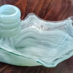 Murano Style Swirled Candy Dish 