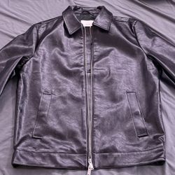 Calvin Klein Leather Jacket (Medium)