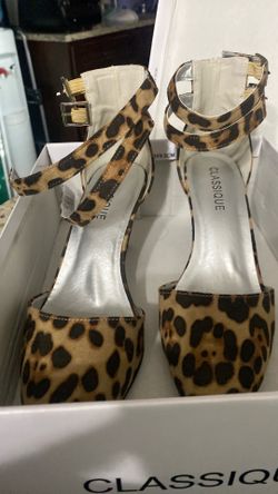 Leopard print heels