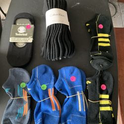 Men’s Adidas Performance Climalite No Show Socks Single Pair Socks, Fits Men’s 10 To 13, In Various Colors & Designs. Total 5 Pairs Available 