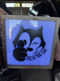 Felix The Cat Sign With Light 